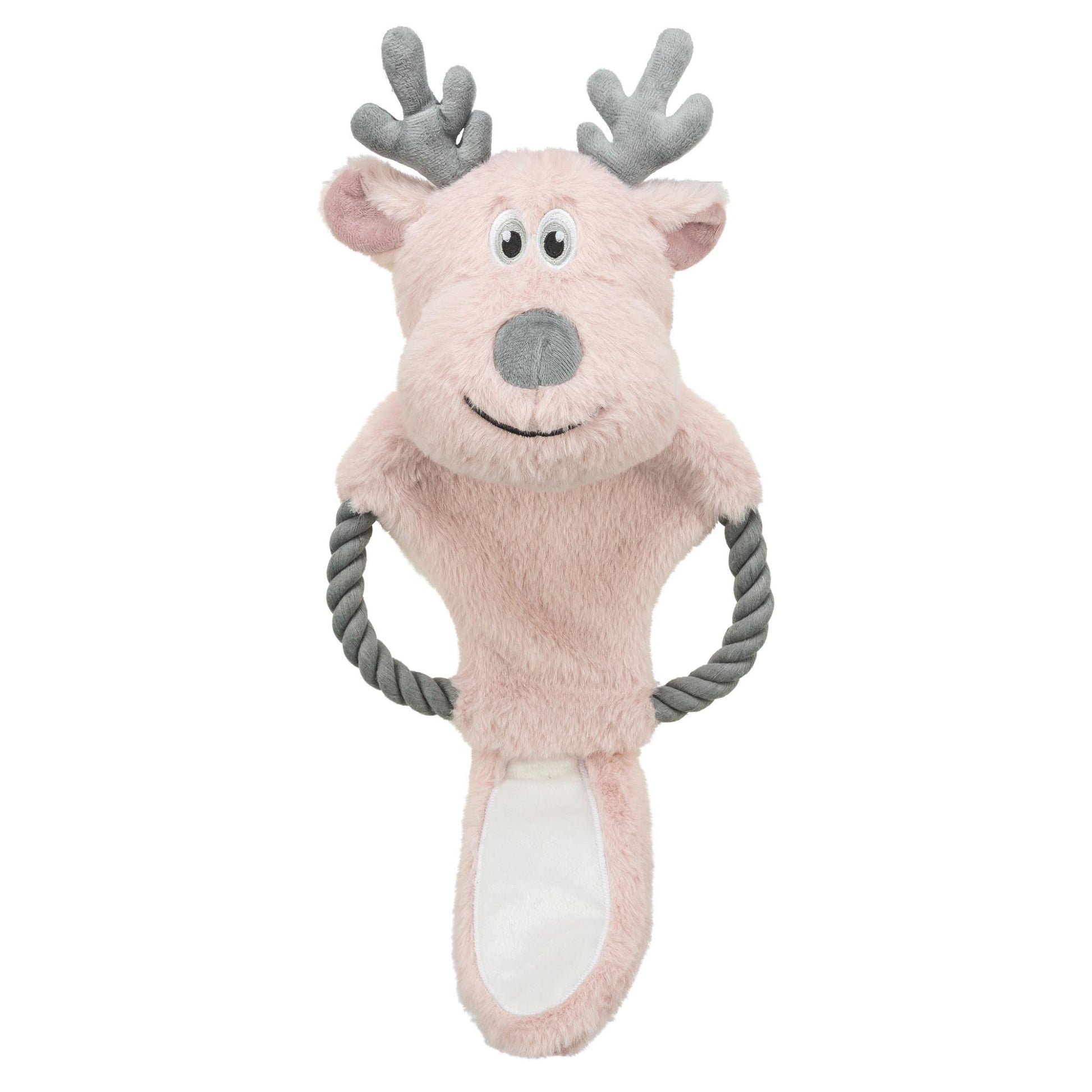 Trixie Xmas Rendier Met Touw Pluche / Katoen Roze