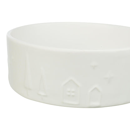 Trixie Xmas Voerbak Hond Keramiek Wit