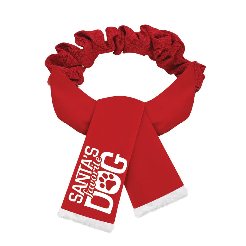 Plenty Gifts Kerst Sjaal Santa's Favorite Dog Rood