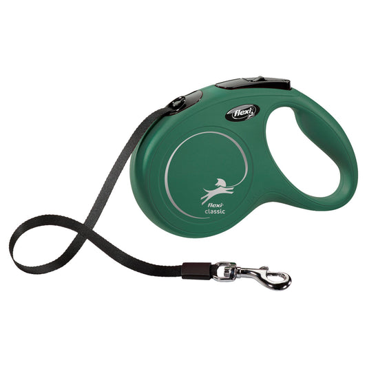Flexi Rollijn Classic Tape Olijfgroen