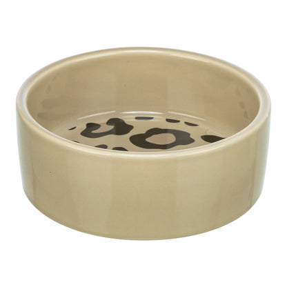 Trixie Voerbak / Drinkbak Leo Kat Keramiek Panterprint Assorti