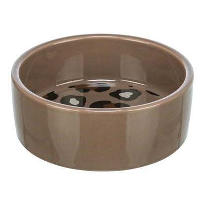 Trixie Voerbak / Drinkbak Leo Kat Keramiek Panterprint Assorti