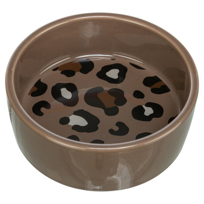 Trixie Voerbak / Drinkbak Leo Kat Keramiek Panterprint Assorti