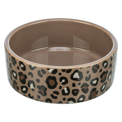 Trixie Voerbak / Drinkbak Leo Kat Keramiek Panterprint Assorti
