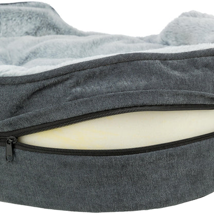 Trixie Vital Hondenmand Lino Soft Ovaal Grijs / Lichtgrijs