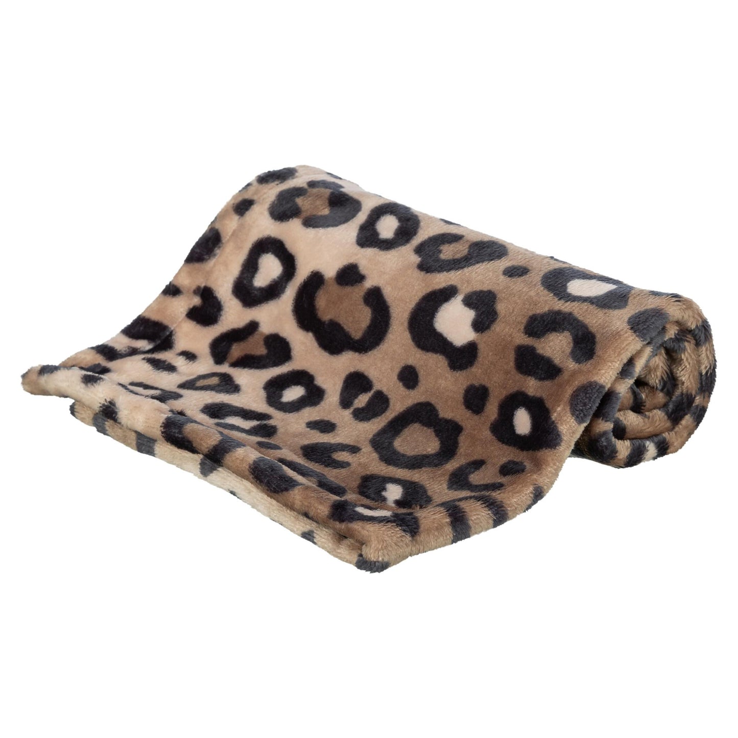Trixie Hondendeken Leo Soft Pluche Bruin / Panterprint