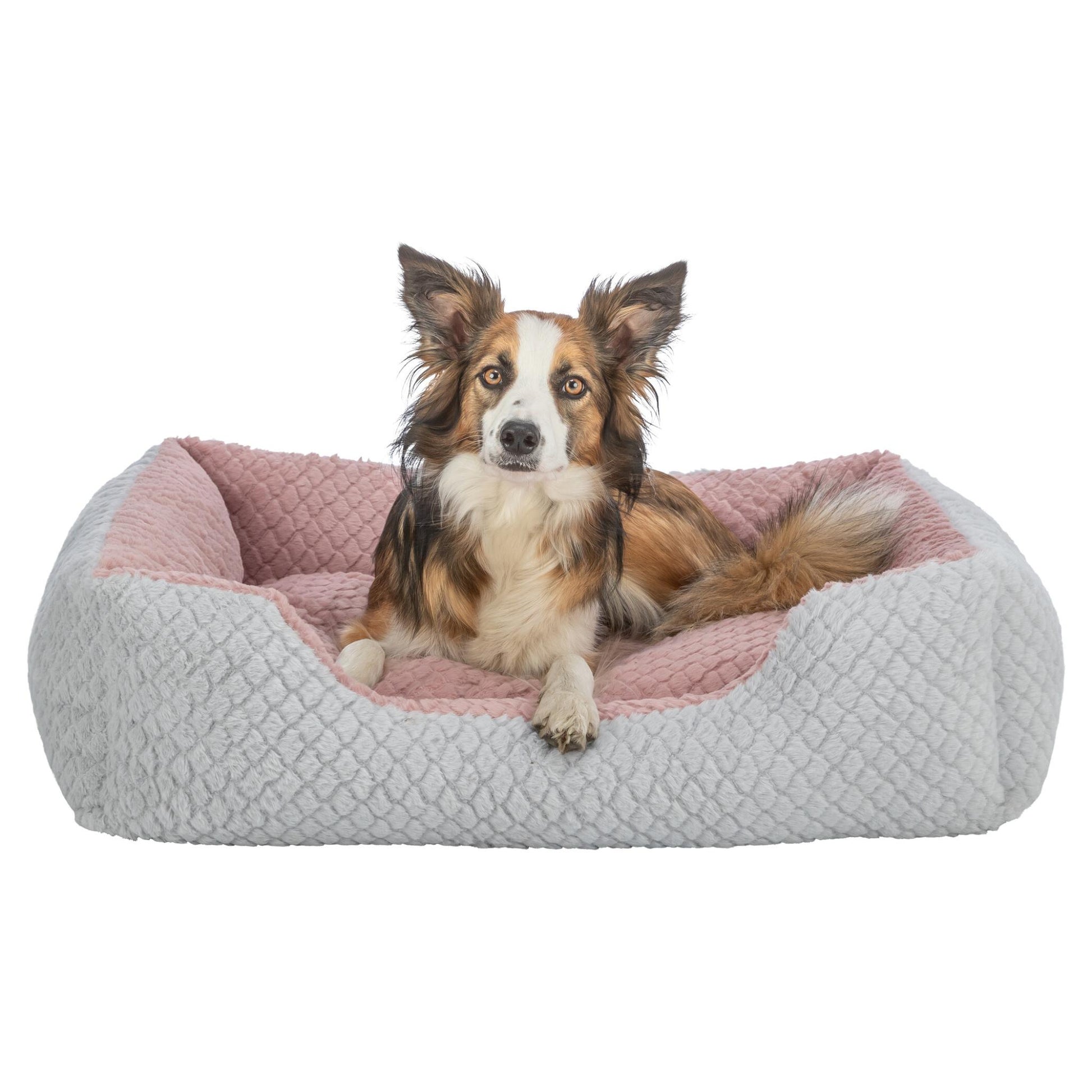 Trixie Hondenmand Kaline Mio Hoekig Grijs / Oudroze