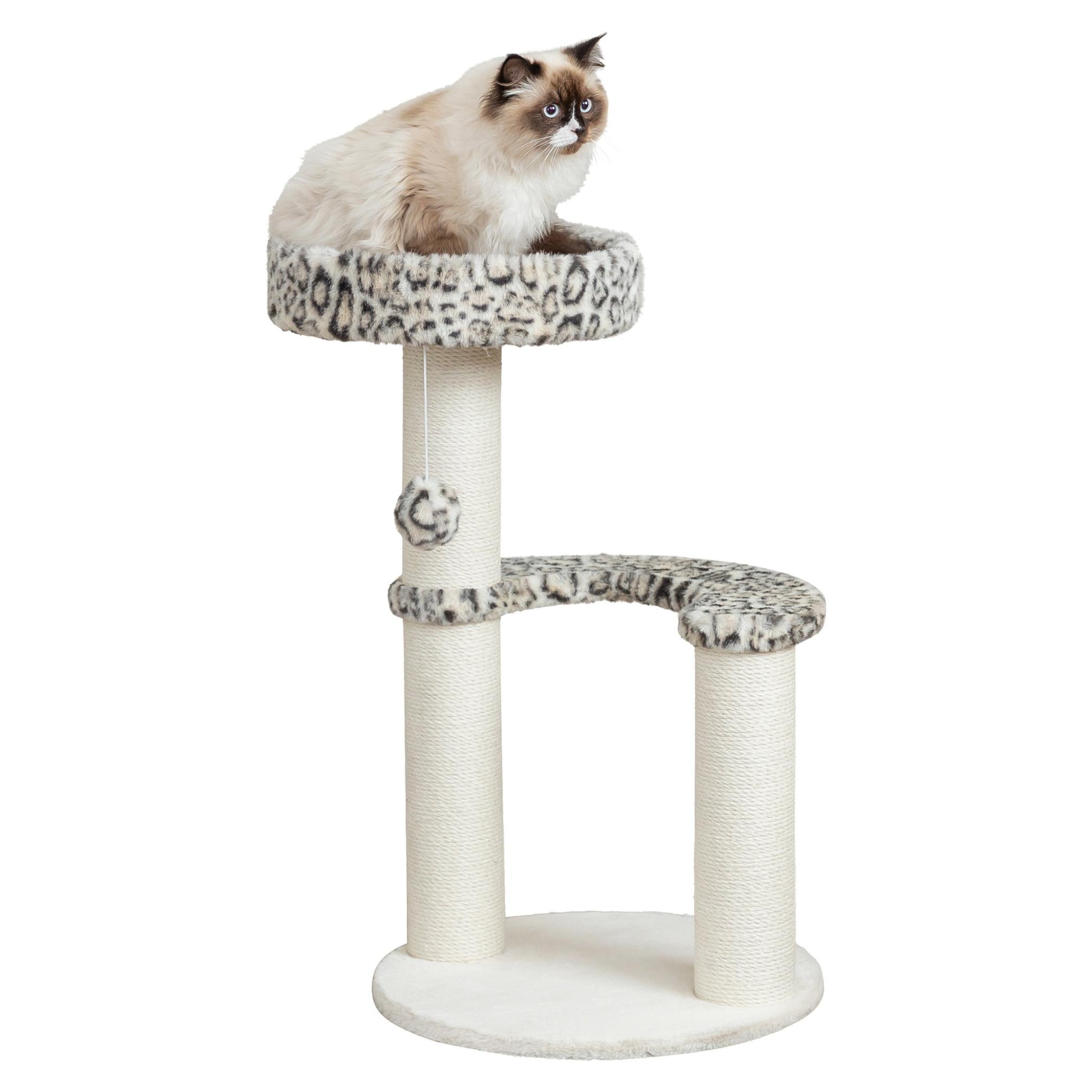 Trixie Krabpaal Leo Panterprint Rond Creme