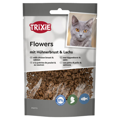Trixie Flowers Met Kippenborst En Zalm