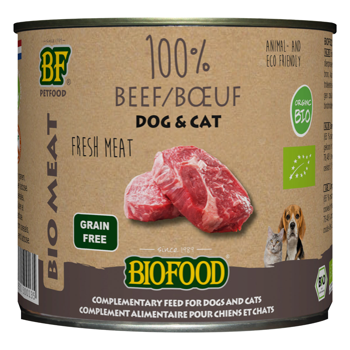 Bf Petfood Biofood Organic Kat 100% Rund Blik