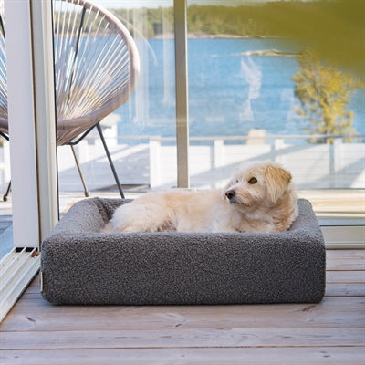 Bia Bed Premium Hoes Teddy Grijs 85X70X15 Cm