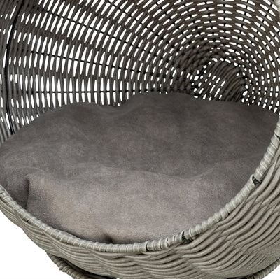 Trixie Kattenmand Amalia Rond Polyrattan Grijs