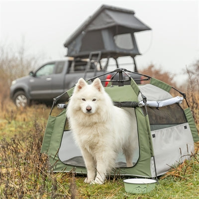 Trixie Hondentent Pop-Up Olijfgroen / Beige
