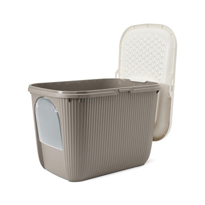 Savic Kattenbak Ease-In Wit / Mokka 58X39X39 Cm