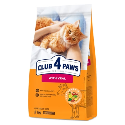 Club 4 Paws Premium Kat Adult Kalf 2 Kg