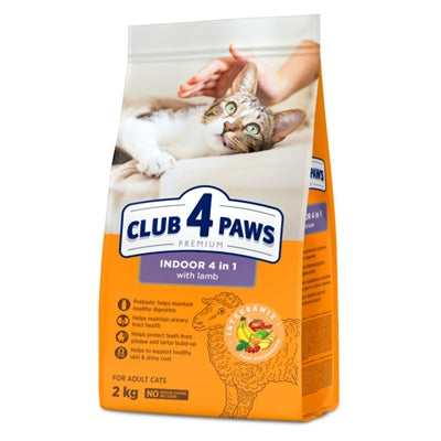 Club 4 Paws Premium Kat Adult Indoor 4 In 1 Lam 2 Kg